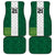Nigeria Football Custom Car Mats Retro Nigeria 20-21 Eagle Flag Motif - Wonder Print Shop