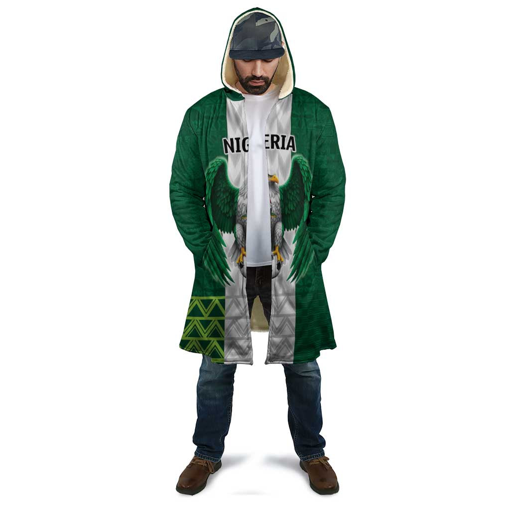 Nigeria Football Custom Cloak Retro Nigeria 20-21 Eagle Flag Motif - Wonder Print Shop