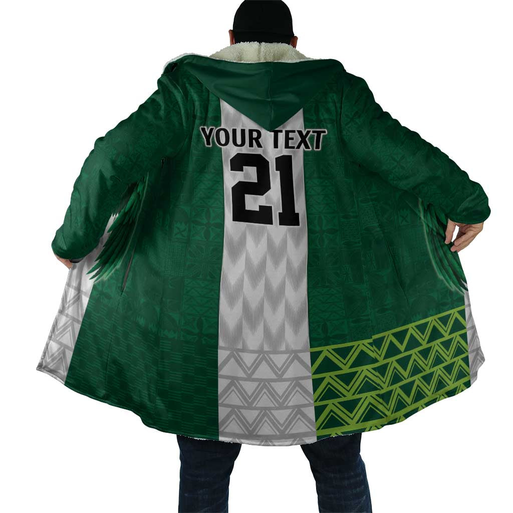 Nigeria Football Custom Cloak Retro Nigeria 20-21 Eagle Flag Motif - Wonder Print Shop