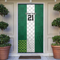 Nigeria Football Custom Door Cover Retro Nigeria 20-21 Eagle Flag Motif - Wonder Print Shop
