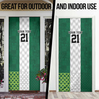 Nigeria Football Custom Door Cover Retro Nigeria 20-21 Eagle Flag Motif - Wonder Print Shop
