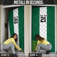 Nigeria Football Custom Door Cover Retro Nigeria 20-21 Eagle Flag Motif - Wonder Print Shop
