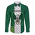 Nigeria Football Custom Family Matching Long Sleeve Bodycon Dress and Hawaiian Shirt Retro Nigeria 20-21 Eagle Flag Motif - Wonder Print Shop