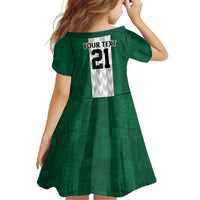 Nigeria Football Custom Family Matching Mermaid Dress and Hawaiian Shirt Retro Nigeria 20-21 Eagle Flag Motif - Wonder Print Shop