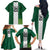 Nigeria Football Custom Family Matching Off The Shoulder Long Sleeve Dress and Hawaiian Shirt Retro Nigeria 20-21 Eagle Flag Motif - Wonder Print Shop