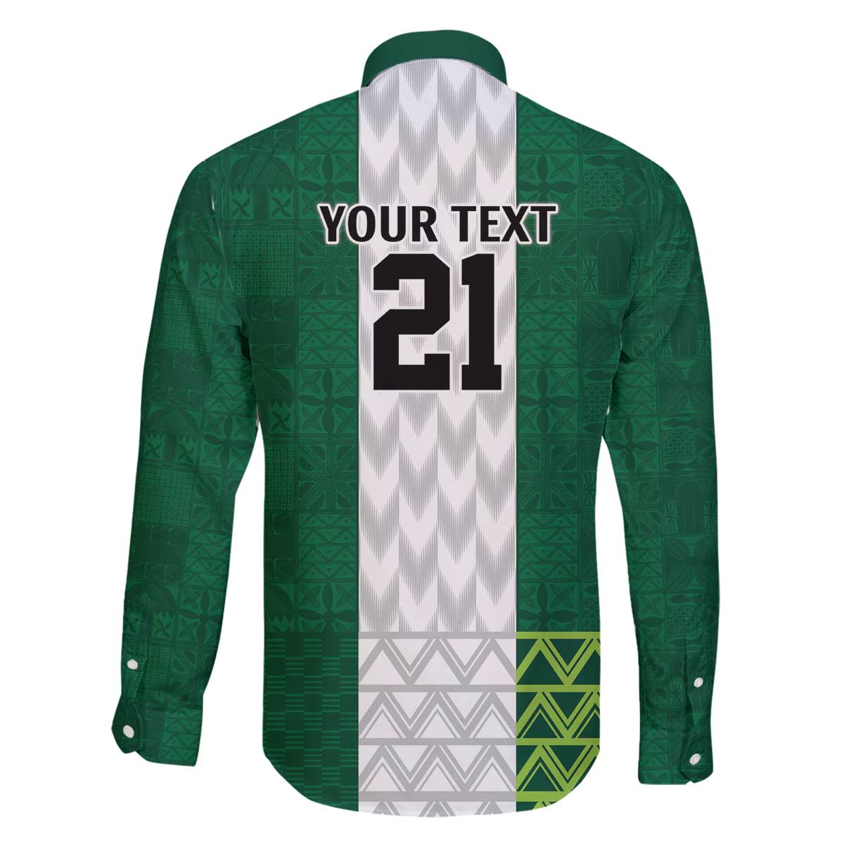 Nigeria Football Custom Family Matching Off The Shoulder Long Sleeve Dress and Hawaiian Shirt Retro Nigeria 20-21 Eagle Flag Motif - Wonder Print Shop