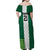 Nigeria Football Custom Family Matching Off Shoulder Maxi Dress and Hawaiian Shirt Retro Nigeria 20-21 Eagle Flag Motif - Wonder Print Shop
