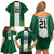 Nigeria Football Custom Family Matching Off Shoulder Short Dress and Hawaiian Shirt Retro Nigeria 20-21 Eagle Flag Motif - Wonder Print Shop