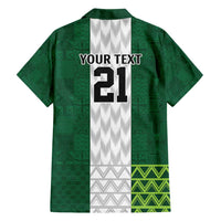 Nigeria Football Custom Family Matching Summer Maxi Dress and Hawaiian Shirt Retro Nigeria 20-21 Eagle Flag Motif - Wonder Print Shop