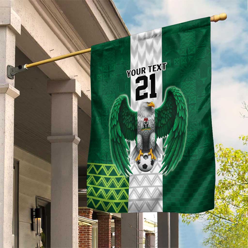 Nigeria Football Custom Garden Flag Retro Nigeria 20-21 Eagle Flag Motif - Wonder Print Shop