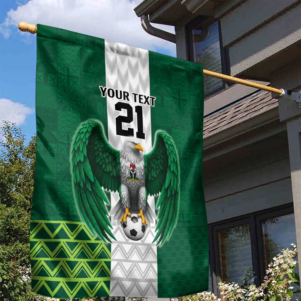 Nigeria Football Custom Garden Flag Retro Nigeria 20-21 Eagle Flag Motif - Wonder Print Shop