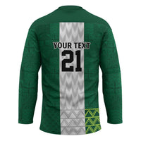 Nigeria Football Custom Hockey Jersey Retro Nigeria 20-21 Eagle Flag Motif - Wonder Print Shop