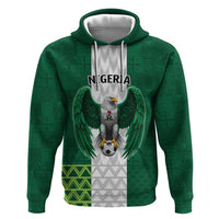 Nigeria Football Custom Hoodie Retro Nigeria 20-21 Eagle Flag Motif - Wonder Print Shop
