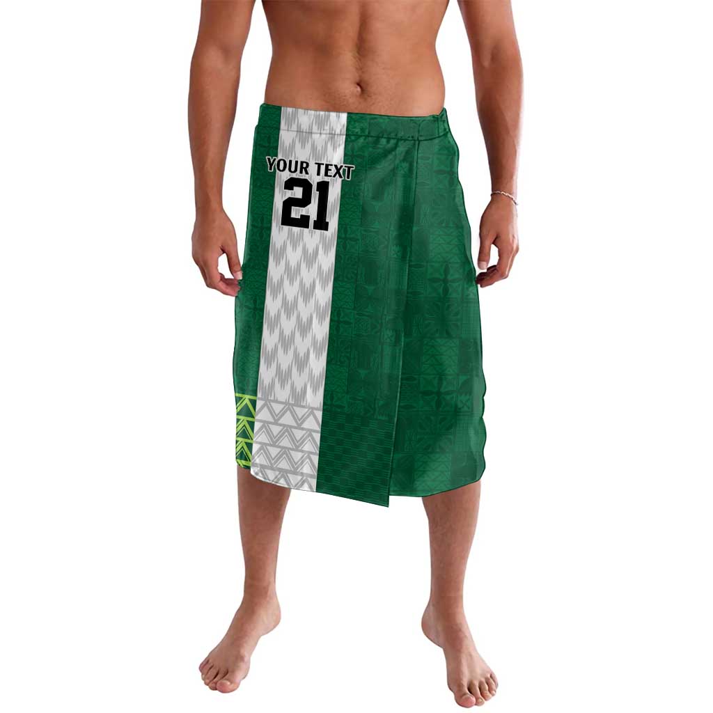 Nigeria Football Custom Lavalava Retro Nigeria 20-21 Eagle Flag Motif - Wonder Print Shop