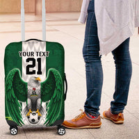 Nigeria Football Custom Luggage Cover Retro Nigeria 20-21 Eagle Flag Motif - Wonder Print Shop