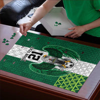 Nigeria Football Custom Puzzle Retro Nigeria 20-21 Eagle Flag Motif - Wonder Print Shop