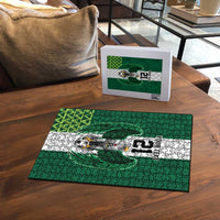 Nigeria Football Custom Puzzle Retro Nigeria 20-21 Eagle Flag Motif - Wonder Print Shop