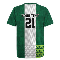 Nigeria Football Custom Rugby Jersey Retro Nigeria 20-21 Eagle Flag Motif - Wonder Print Shop