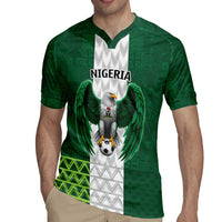 Nigeria Football Custom Rugby Jersey Retro Nigeria 20-21 Eagle Flag Motif - Wonder Print Shop