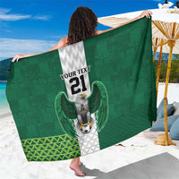 Nigeria Football Custom Sarong Retro Nigeria 20-21 Eagle Flag Motif - Wonder Print Shop