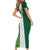 Nigeria Football Custom Short Sleeve Bodycon Dress Retro Nigeria 20-21 Eagle Flag Motif - Wonder Print Shop