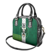 Nigeria Football Custom Shoulder Handbag Retro Nigeria 20-21 Eagle Flag Motif - Wonder Print Shop