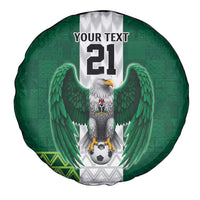 Nigeria Football Custom Spare Tire Cover Retro Nigeria 20-21 Eagle Flag Motif - Wonder Print Shop