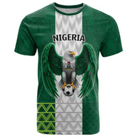 Nigeria Football Custom T Shirt Retro Nigeria 20-21 Eagle Flag Motif - Wonder Print Shop