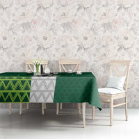 Nigeria Football Custom Tablecloth Retro Nigeria 20-21 Eagle Flag Motif - Wonder Print Shop