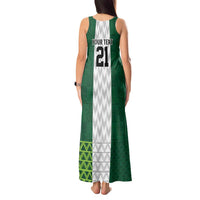 Nigeria Football Custom Tank Maxi Dress Retro Nigeria 20-21 Eagle Flag Motif - Wonder Print Shop