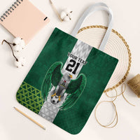 Nigeria Football Custom Tote Bag Retro Nigeria 20-21 Eagle Flag Motif - Wonder Print Shop