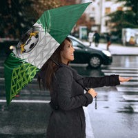 Nigeria Football Custom Umbrella Retro Nigeria 20-21 Eagle Flag Motif - Wonder Print Shop