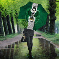 Nigeria Football Custom Umbrella Retro Nigeria 20-21 Eagle Flag Motif - Wonder Print Shop