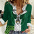 Nigeria Football Custom Women Casual Shirt Retro Nigeria 20-21 Eagle Flag Motif - Wonder Print Shop