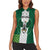 Nigeria Football Custom Women Sleeveless Polo Shirt Retro Nigeria 20-21 Eagle Flag Motif - Wonder Print Shop