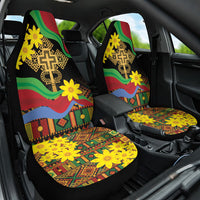 Eritrea Meskel Car Seat Cover Eritrean Tribal Meskel Daisy Flag Inspired