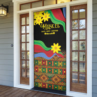 Eritrea Meskel Door Cover Eritrean Tribal Meskel Daisy Flag Inspired