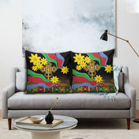 Eritrea Meskel Pillow Cover Eritrean Tribal Meskel Daisy Flag Inspired