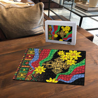 Eritrea Meskel Puzzle Eritrean Tribal Meskel Daisy Flag Inspired