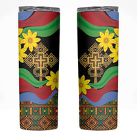 Eritrea Meskel Skinny Tumbler Eritrean Tribal Meskel Daisy Flag Inspired
