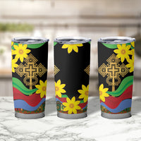 Eritrea Meskel Tumbler Cup Eritrean Tribal Meskel Daisy Flag Inspired