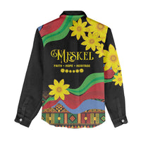 Eritrea Meskel Women Casual Shirt Eritrean Tribal Meskel Daisy Flag Inspired