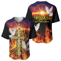 Eritrea Meskel Baseball Jersey Demera Cross Flames of Faith