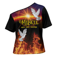 Eritrea Meskel Cross Shoulder Shirt Demera Cross Flames of Faith