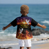 Eritrea Meskel Kid Hawaiian Shirt Demera Cross Flames of Faith