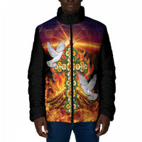 Eritrea Meskel Padded Jacket Demera Cross Flames of Faith