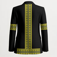 Ethiopian Enkutatash Blazer Black Adey Flower Tilet Habesha Inspired