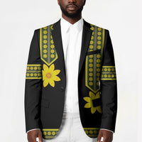 Ethiopian Enkutatash Blazer Black Adey Flower Tilet Habesha Inspired
