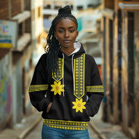 Ethiopian Enkutatash Hoodie Black Adey Flower Tilet Habesha Inspired