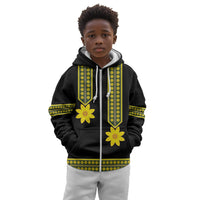 Ethiopian Enkutatash Kid Hoodie Black Adey Flower Tilet Habesha Inspired